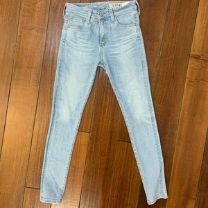 AG-ED Farrah skinny ankle jeans light wash NWOT